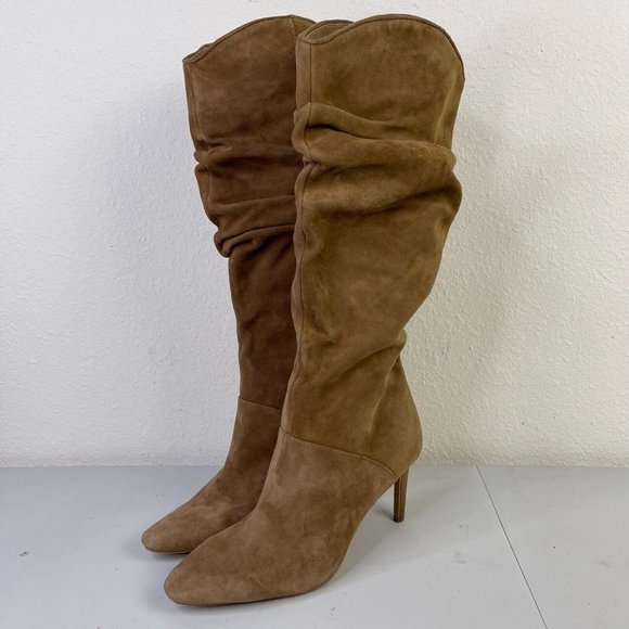 Vince Camuto Shoes - VINCE CAMUTO Brown Armonda Scrunch Knee High Boot US Size 7.5 EU 38